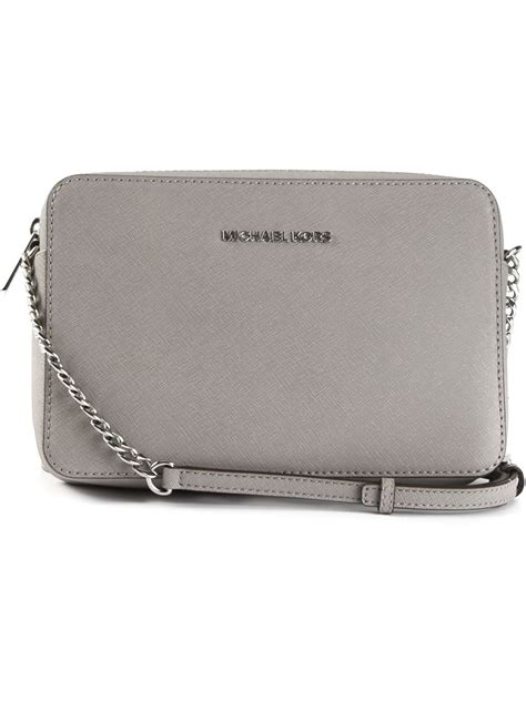 michael michael kors manhattan leather crossbody|Michael Kors Crossbody gray.